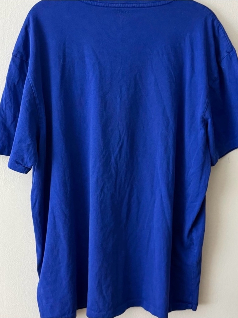 Polo Ralph Lauren Royal Blue Crewneck Tee | Oversized Unisex | Women’s / Men’s L - Picture 3 of 4